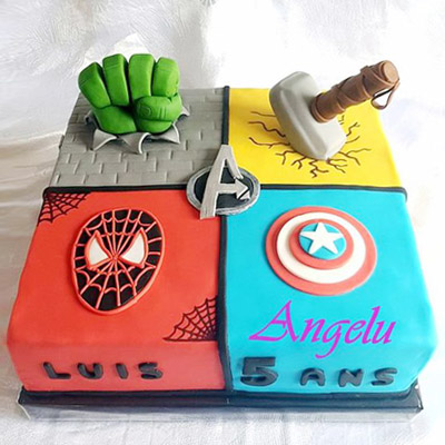 Herculean Avengers Theme Cake