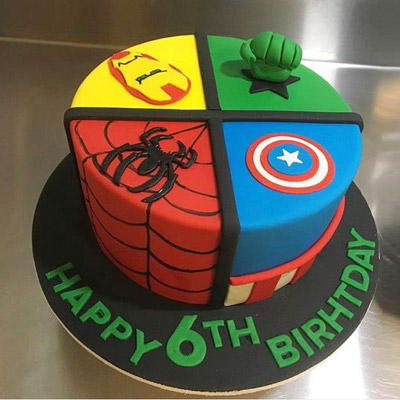 Avengers Assemble Theme Cake