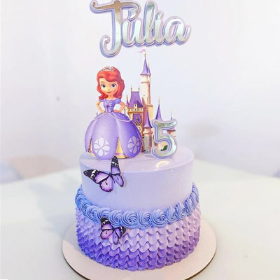 Adorable Sofia Theme Cake