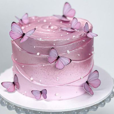 Ruddy Butterfly Theme Cake