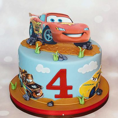 McQueen Car Theme Designer Cake
