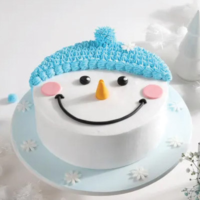 Snowman Theme Cake