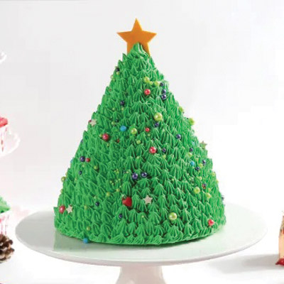 Christmas Tree Theme Cake