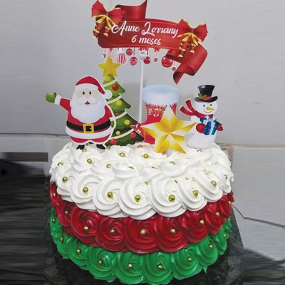 Merry Christmas Santa Theme Cake