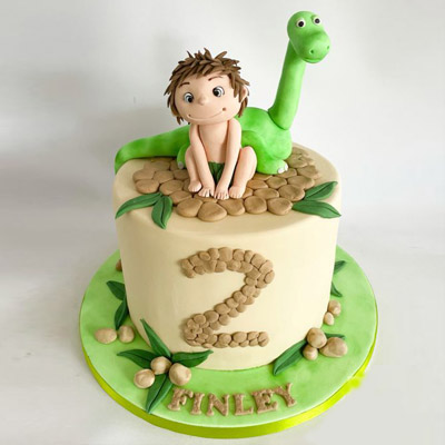 Dino Boy Theme Cake
