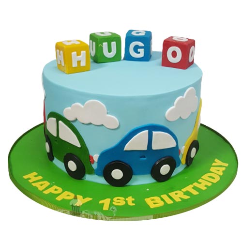 Little Car Theme cake