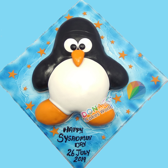 Penguin Theme Cake