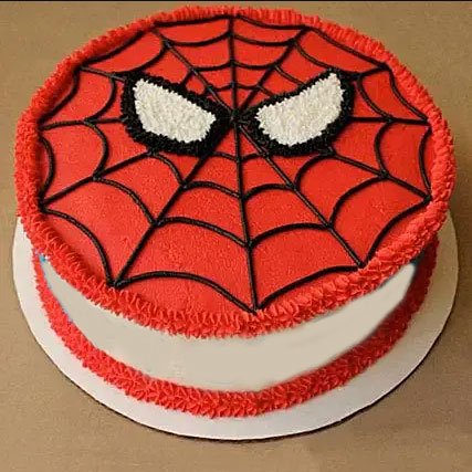 Spider Man Mask Cake