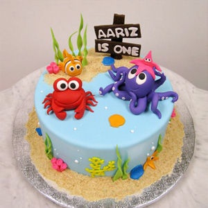 Aquarium Fish Theme Cake