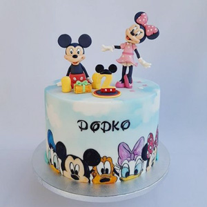 Mickey and Minnie Mouse Cake