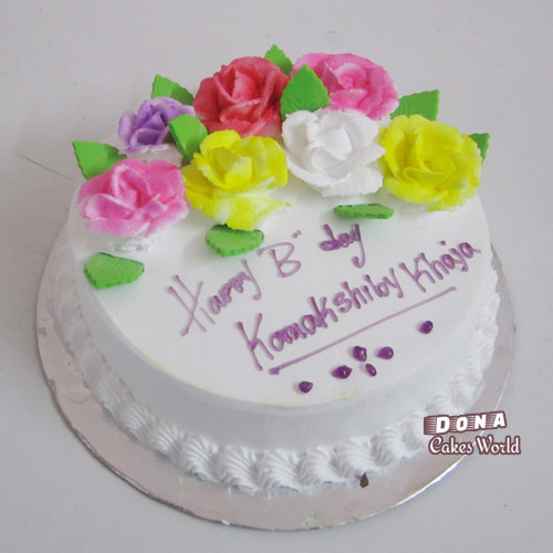 Special Vanilla Flower Cake