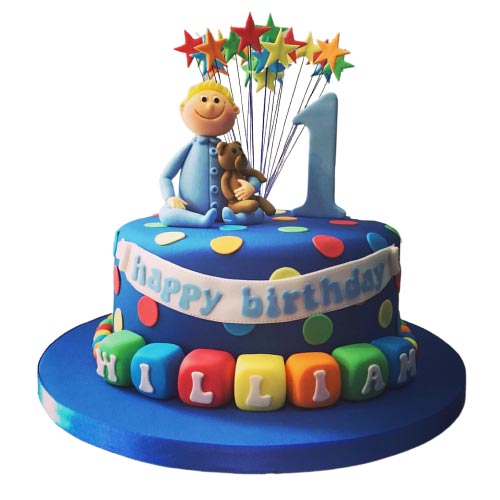 Little Boy Birthday Theme Cake