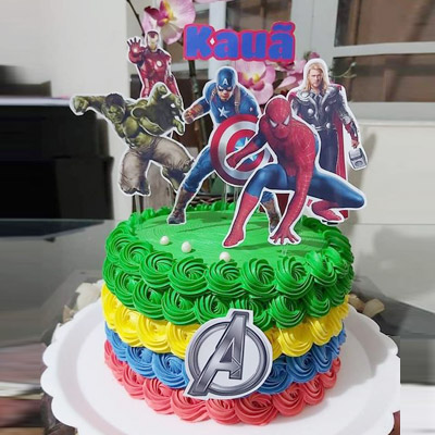 Superhero Avengers Theme Cake