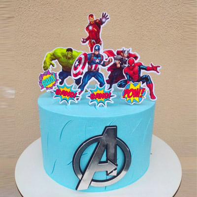 Mighty Avengers Theme Cake