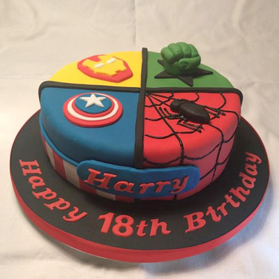 Deadly Avengers Theme Cake