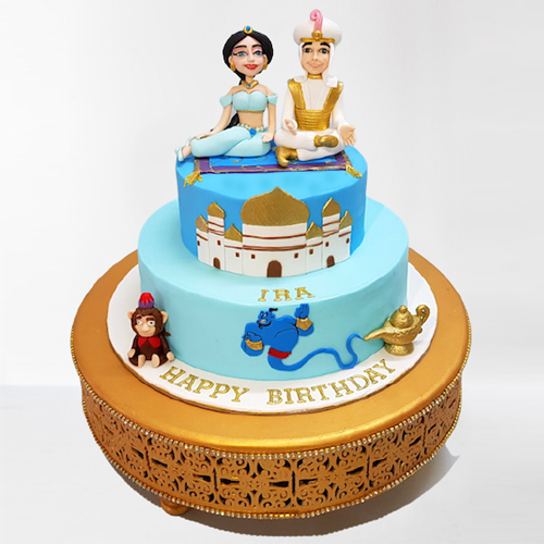 Aladdin Fondant Cake Delivery Chennai, Order Cake Online Chennai, Cake Home Delivery, Send Cake as Gift by Dona Cakes World, Online Shopping India