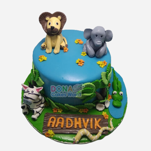 Animal Kingdom Cake Delivery Chennai, Order Cake Online Chennai, Cake Home  Delivery, Send Cake as Gift by Dona Cakes World, Online Shopping India