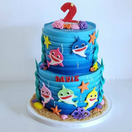 Fish Theme Tire Cake