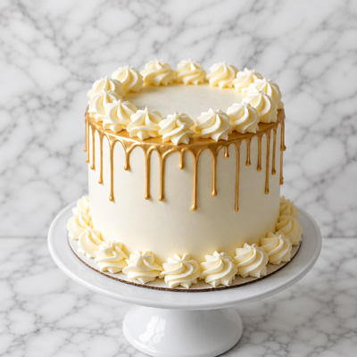 Golden Luxe Drip Cake
