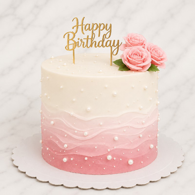 Blush Rose Elegance Cake