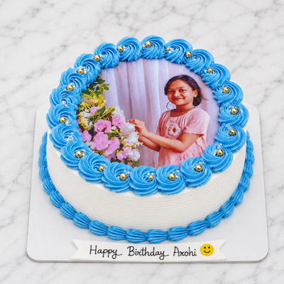 Blueberry Photo Cake