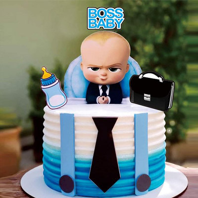 Naughty Boss Baby Theme Cake