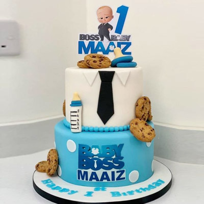 Fearless Boss Baby Theme Cake