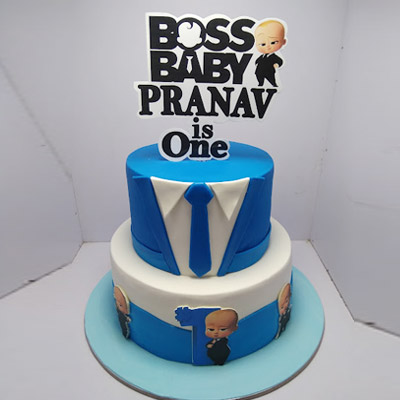 Heroic Boss Baby Theme Cake
