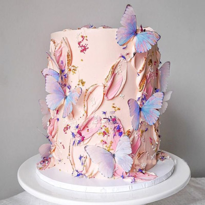 Butterfly Tall Cake