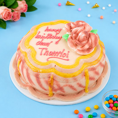 Choco Butterscotch Dome Cake