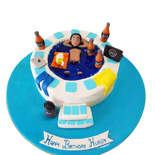 Jacuzzi Theme Cake 