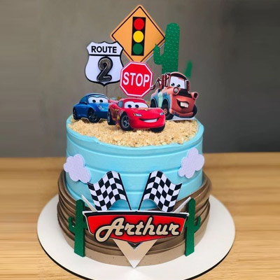 Disney Car Themed Cake