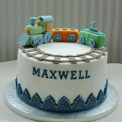 Bob the  Train Fondant Cake