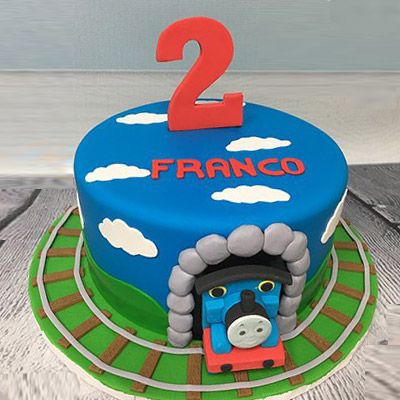 Thomas Train Theme Cake