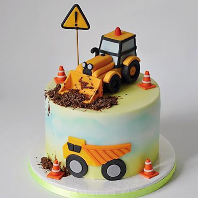 Bob The Builder Theme cake 