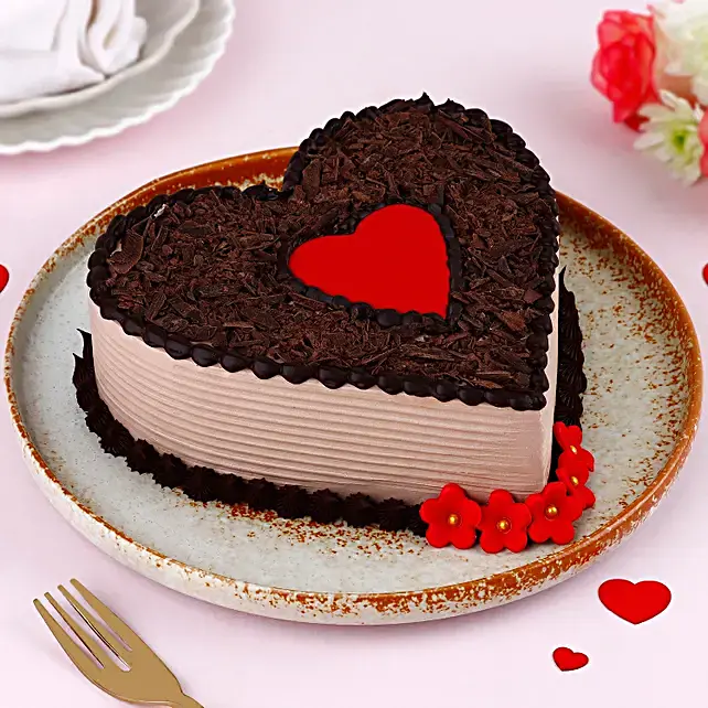Choco Heart Valentines Day Cake