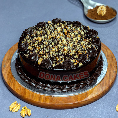 Truffle Choco Walnut Cake