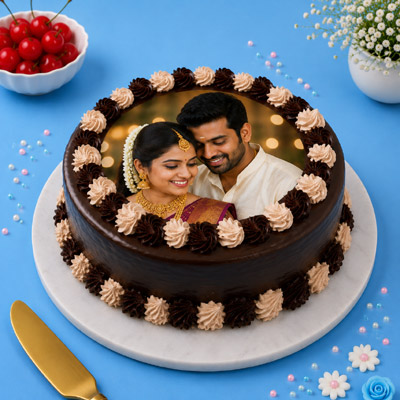 Choco Truffle Photo Cake