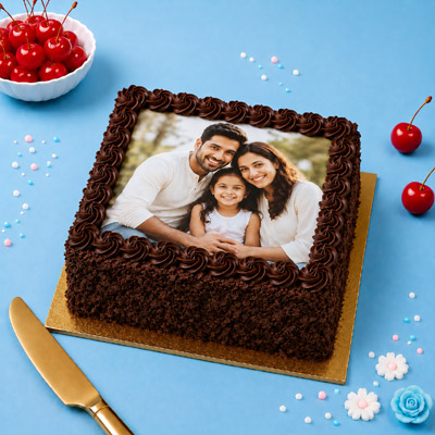 Choco Truffle Photo Cake