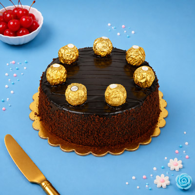 Choco Delight with Ferrero Rocher Cake