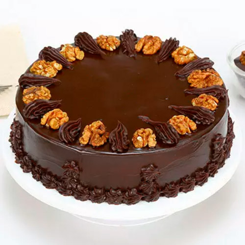 Truffle Choco Walnut Cake