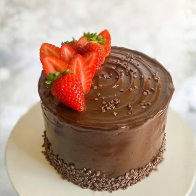 Choco Strawberry Cake