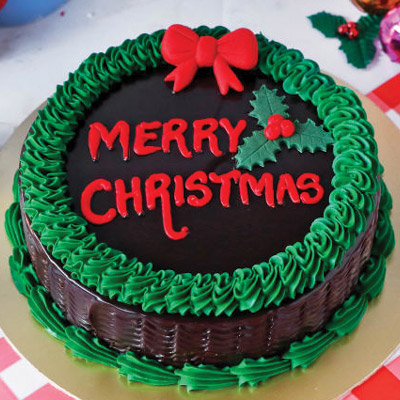 Christmas Chocolate Truffle Cake