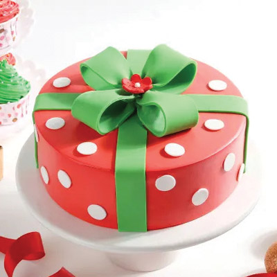 Christmas Gift Box Cake 