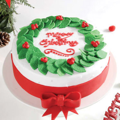 Joyful Christmas Theme Cake 