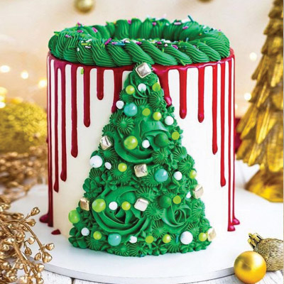 Xmas Tree Tower Cake