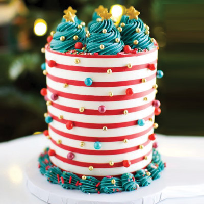 Charm Christmas Tower Cake