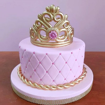 Princess Crown Theme Cake