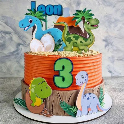 Little Dinosaur Themed Cake