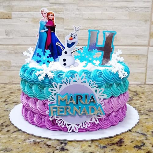 Elsa n Anna Theme cake